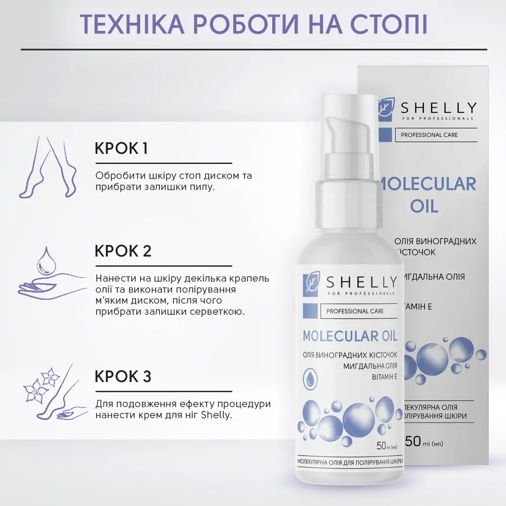 Молекулярна олія для полірування шкіри Shelly 50 мл - фото 4