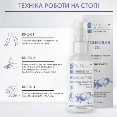 Молекулярна олія для полірування шкіри Shelly 50 мл