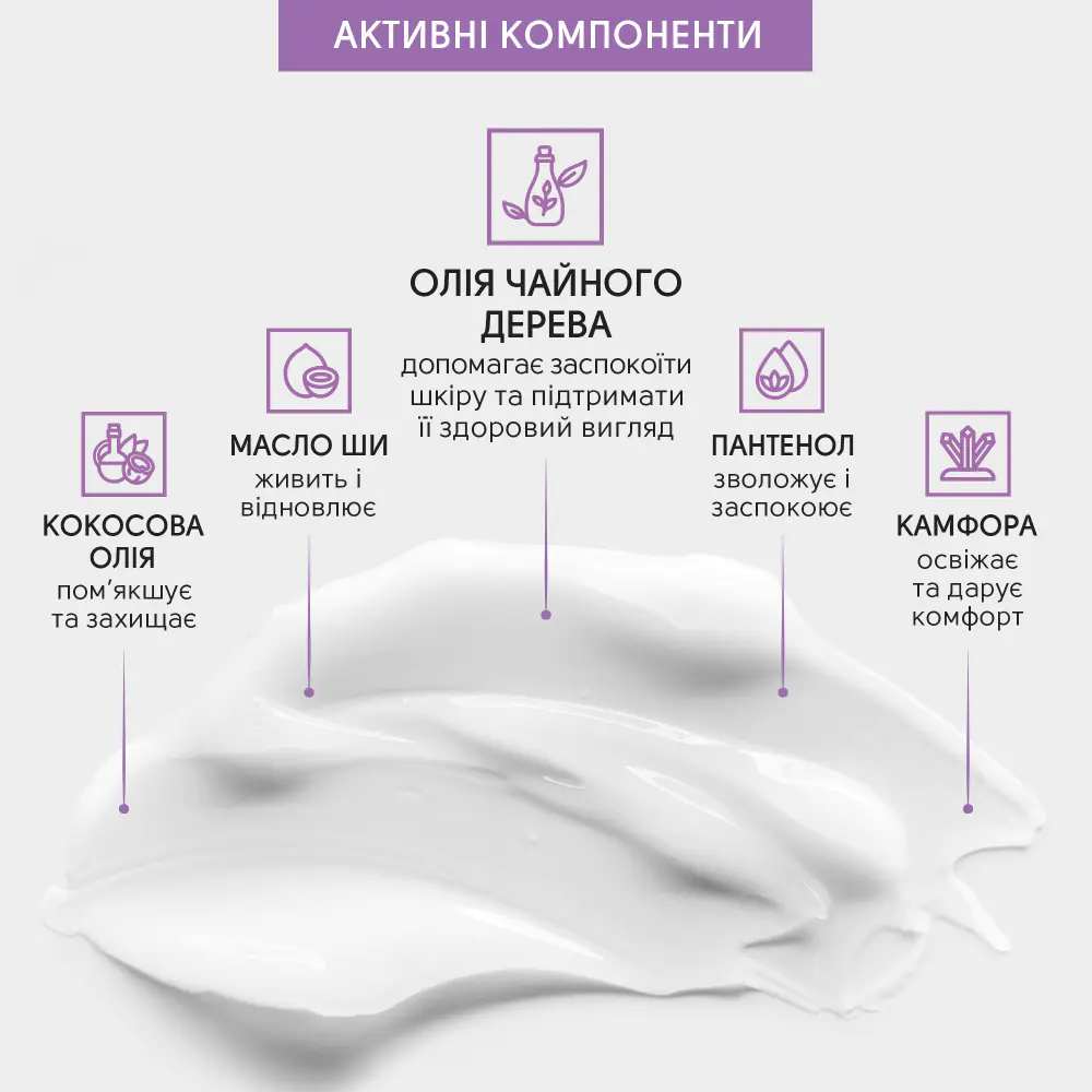 Заспокійлива мазь з олією чайного дерева Shelly 30 мл