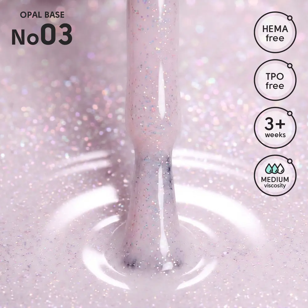 Камуфлююча база з шимером 03 Opal Base Shelly 12 мл