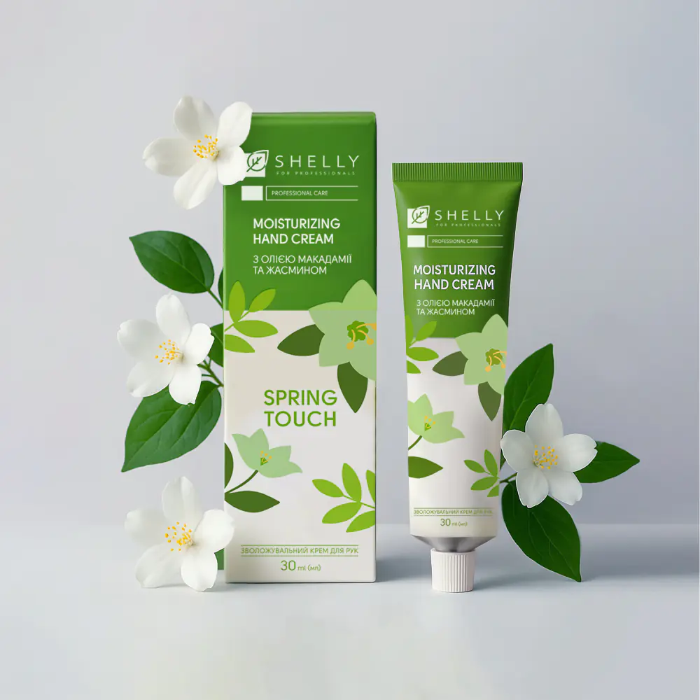 Зволожувальний крем для рук з олією макадамії та жасмином Spring Touch Shelly 30 мл