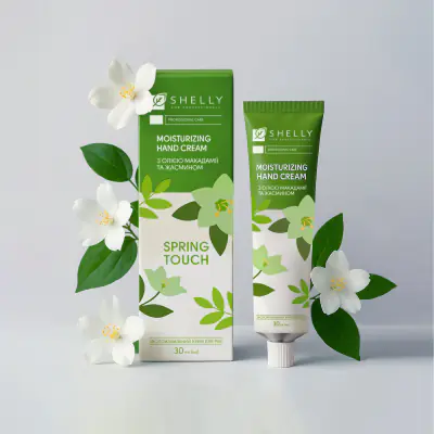Зволожувальний крем для рук з олією макадамії та жасмином Spring Touch Shelly 30 мл