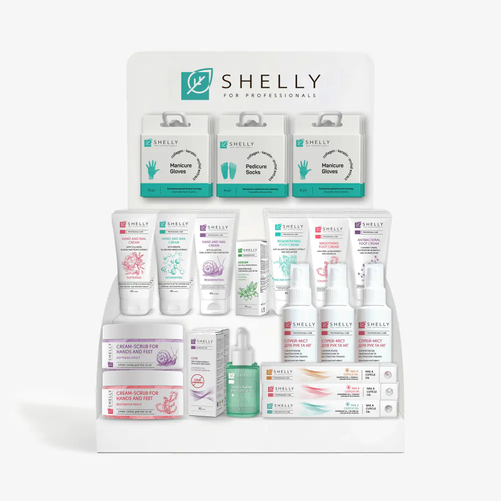 Стартовий набір косметики Shelly + брендована полиця у подарунок