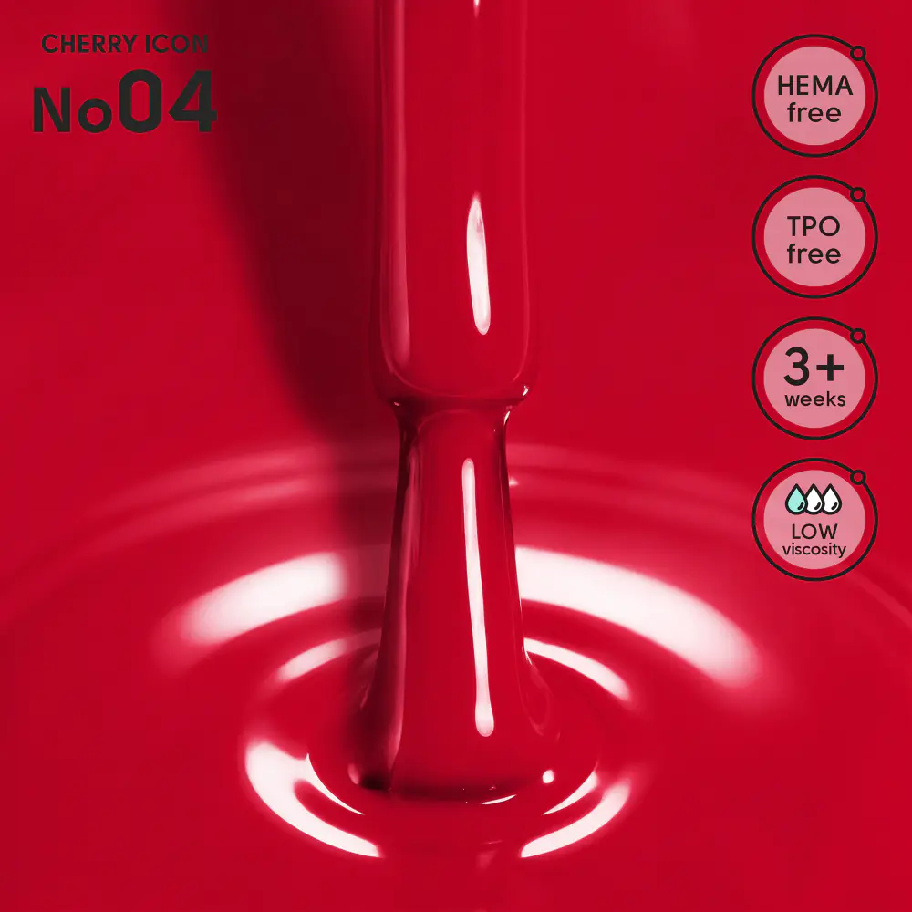 Гель-лак 04 Cherry Icon Shelly 12 мл