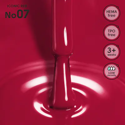 Гель-лак 07 Iconic Red Shelly 12 мл
