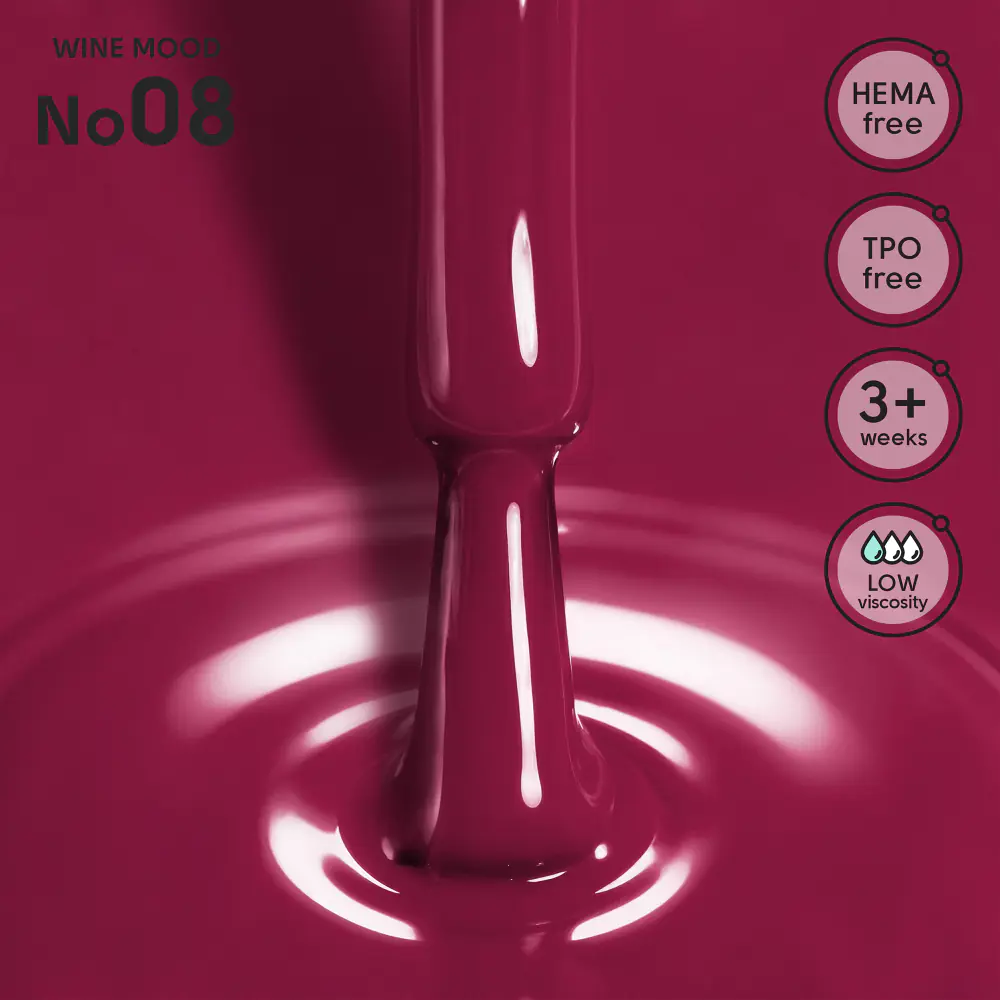 Гель-лак 08 Wine Mood Shelly 12 мл
