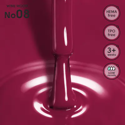Гель-лак 08 Wine Mood Shelly 12 мл