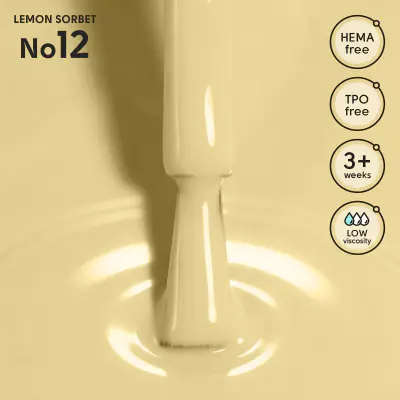 Гель-лак 12 Lemon Sorbet Shelly 12 мл