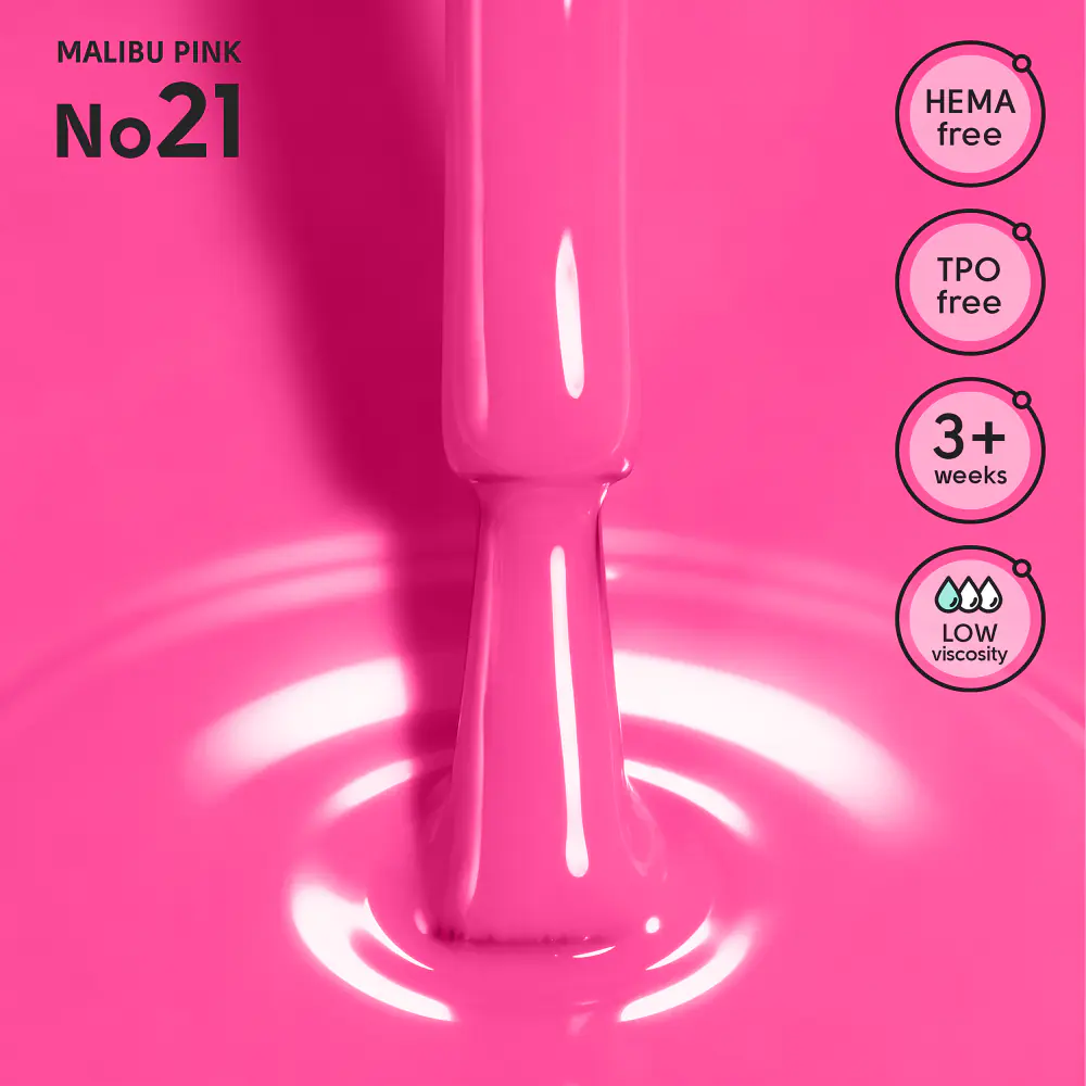 Гель-лак 21 Malibu Pink Shelly 12 мл