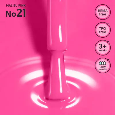 Гель-лак 21 Malibu Pink Shelly 12 мл