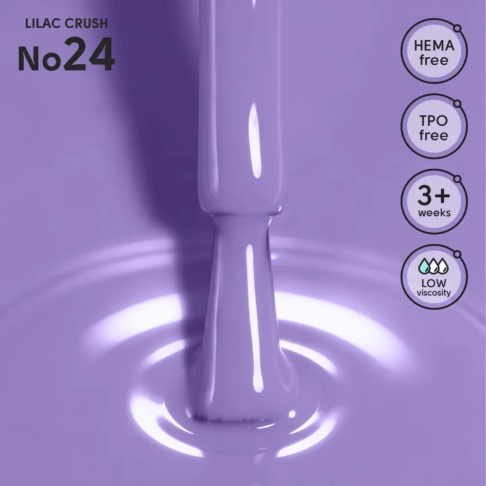 Гель-лак 24 Lilac Crush Shelly 12 мл