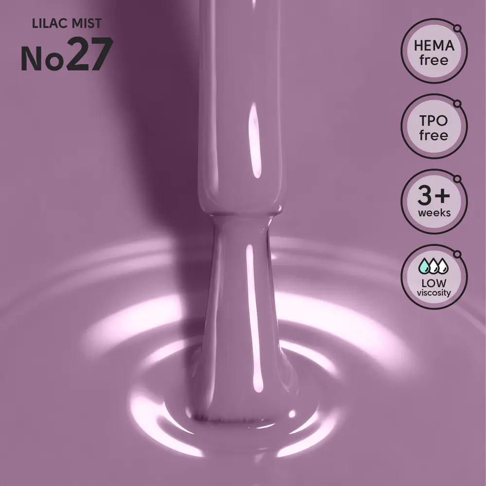 Гель-лак 27 Lilac Mist Shelly 12 мл