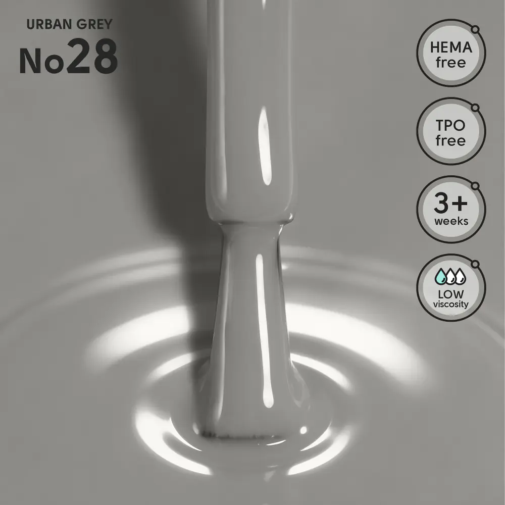 Гель-лак 28 Urban Grey Shelly 12 мл