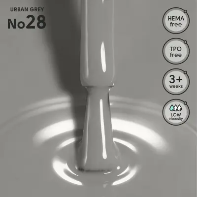 Гель-лак 28 Urban Grey Shelly 12 мл
