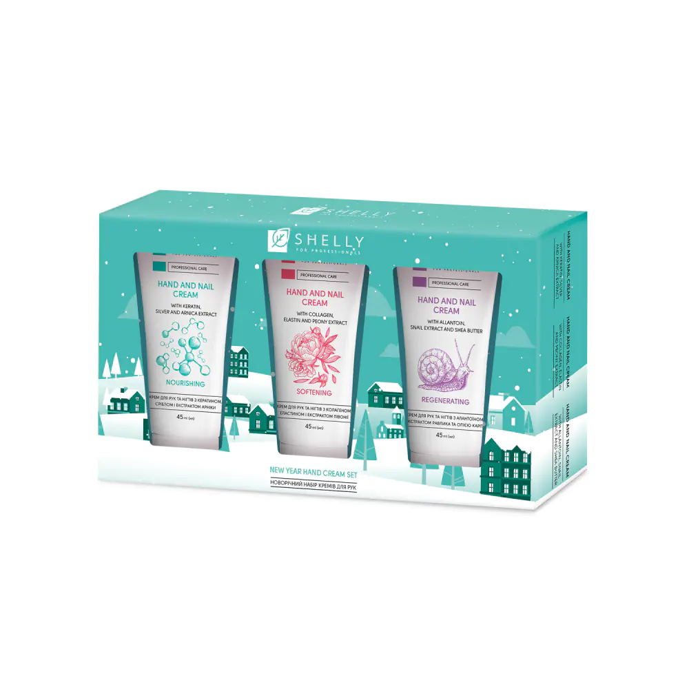   Новорічний набір кремів для рук Shelly Hand Cream Set - фото 4
