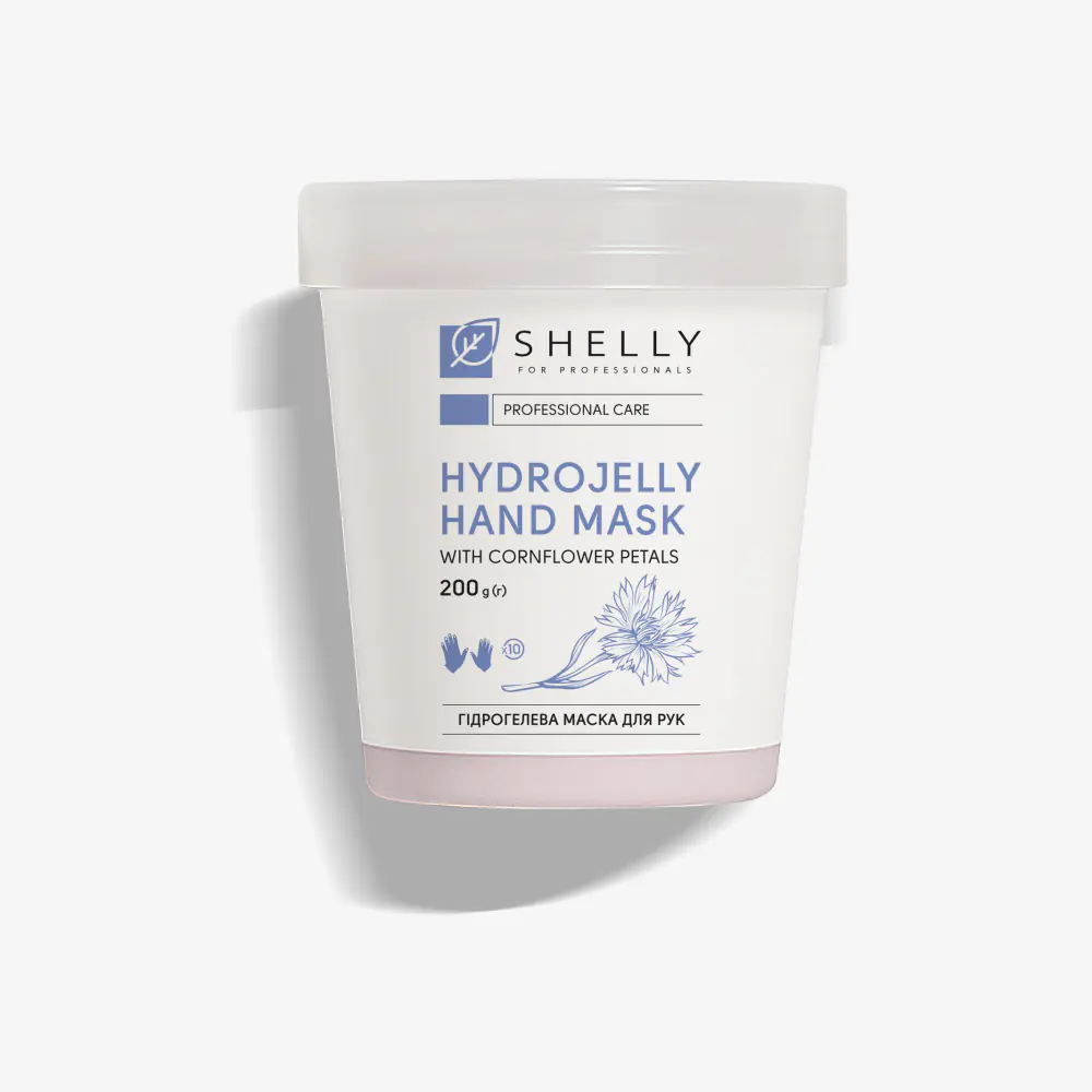 Гідрогелева маска для рук з пелюстками волошки Shelly 200 г