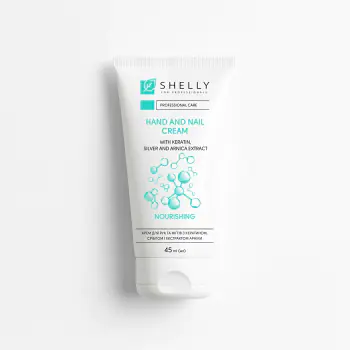 Крем для рук та нігтів з кератином, сріблом і екстрактом арніки Shelly 45 мл Крем для рук та нігтів з кератином, сріблом і екстрактом арніки Shelly 45 мл