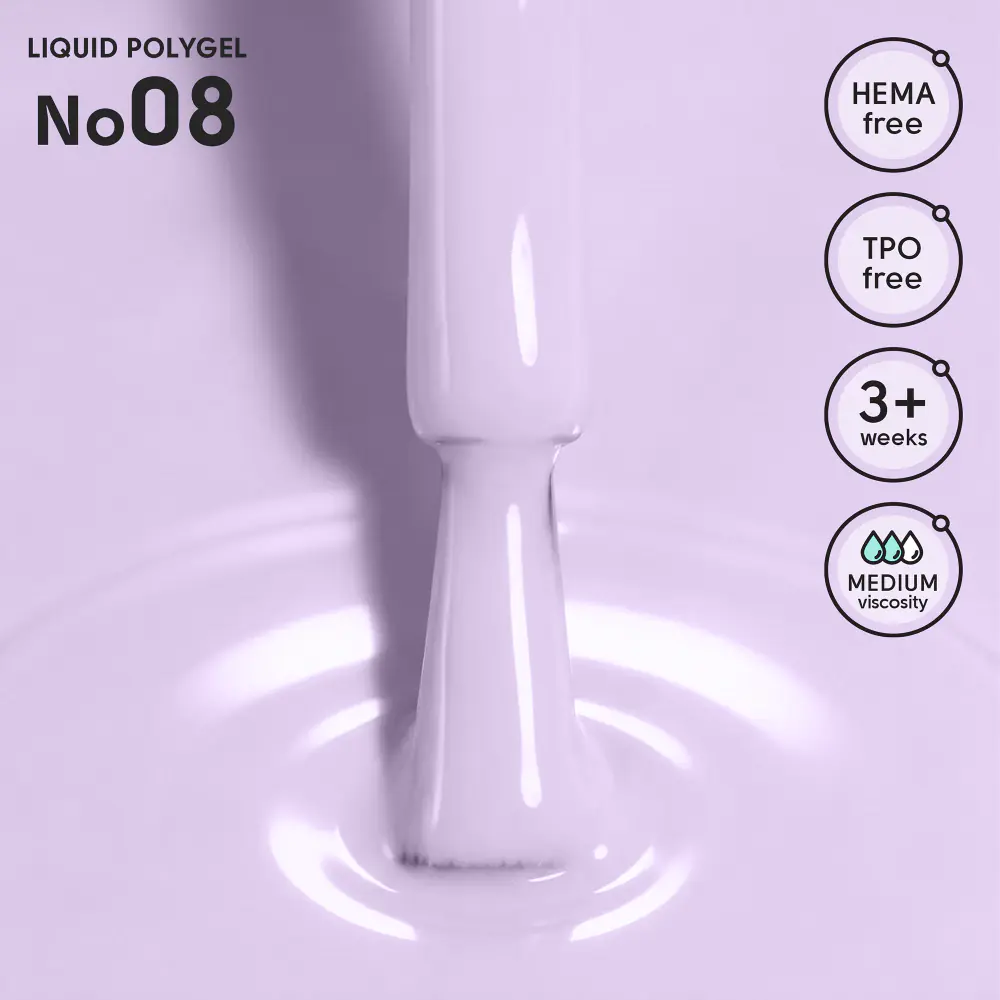 Рідкий полігель 08 Liquid PolyGel Shelly 12 мл