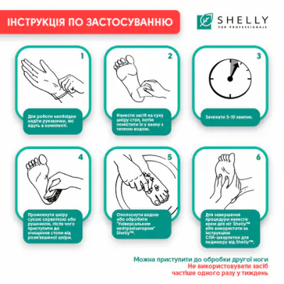 Гель-кератолітик для видалення мозолів і натоптишів М'яке лезо Shelly 200 мл
