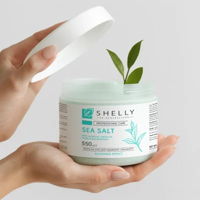 Сіль для ванн з алантоїном, екстрактом зеленого чаю та розмарину Shelly 550 г