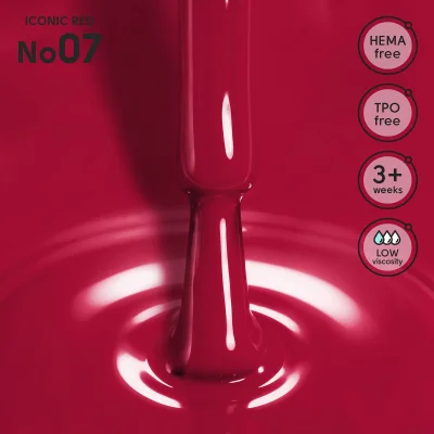 Гель-лак 07 Iconic Red Shelly 12 мл