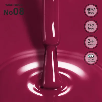 Гель-лак 08 Wine Mood Shelly 12 мл
