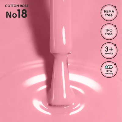 Гель-лак 18 Cotton Rose Shelly 12 мл