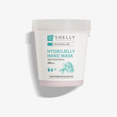 Гідрогелева маска для рук з пелюстками троянди Shelly 200 г