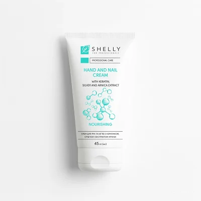 Крем для рук и ногтей c кератином, серебром и экстрактом арники Shelly 45 мл