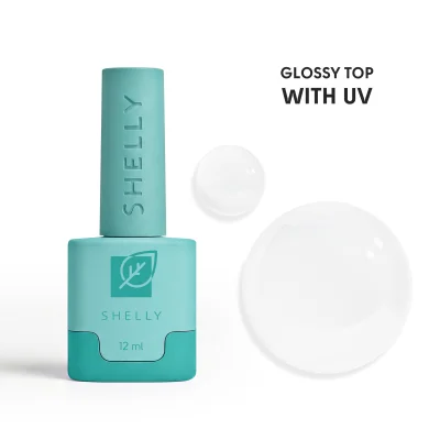 Топ без липкого шару з УФ фільтром Glossy Top With UV Shelly 12 мл